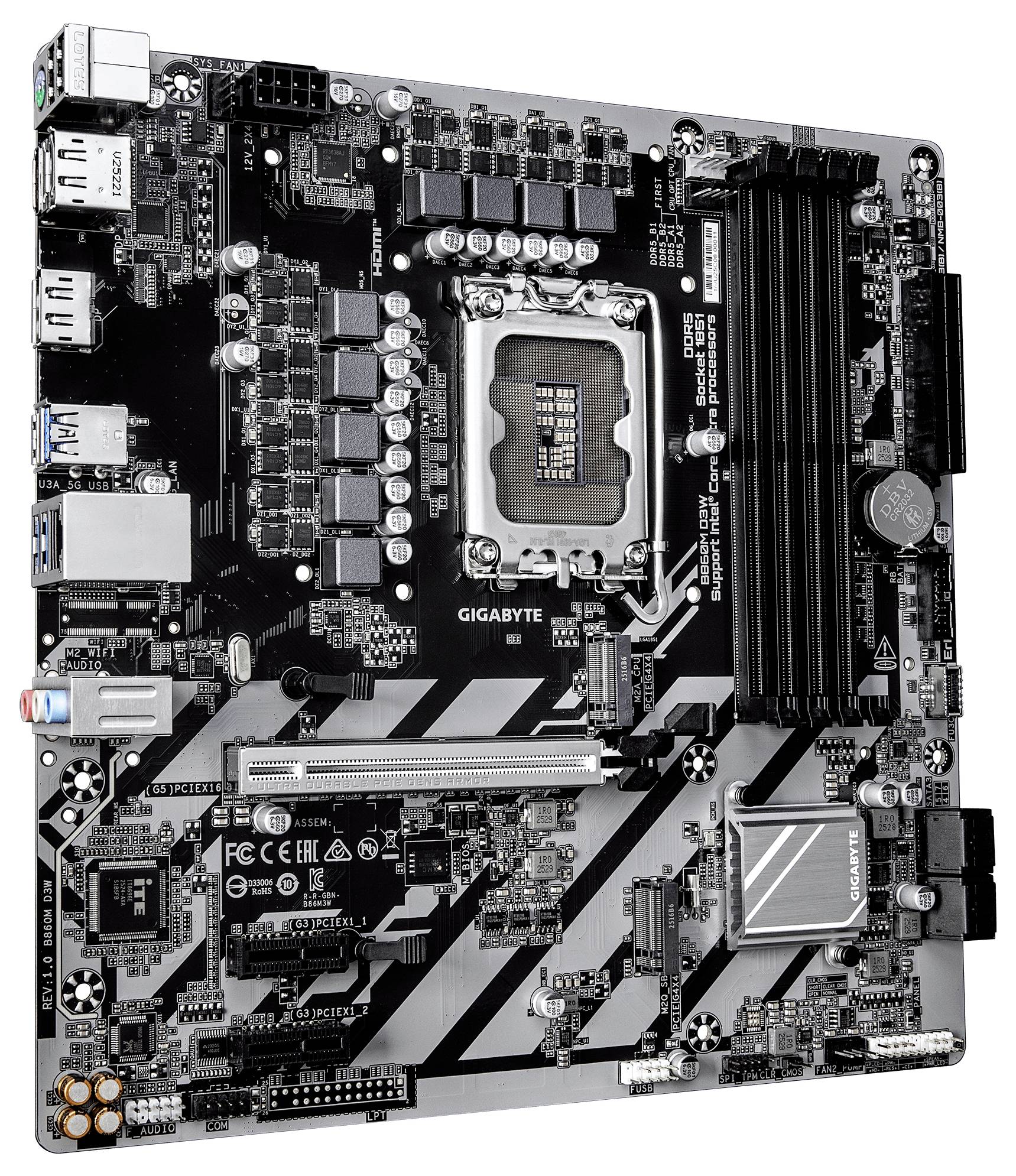 Gigabyte B860M D3W Základná doska Socket Intel® 1851 Tvarový faktor ATX-2