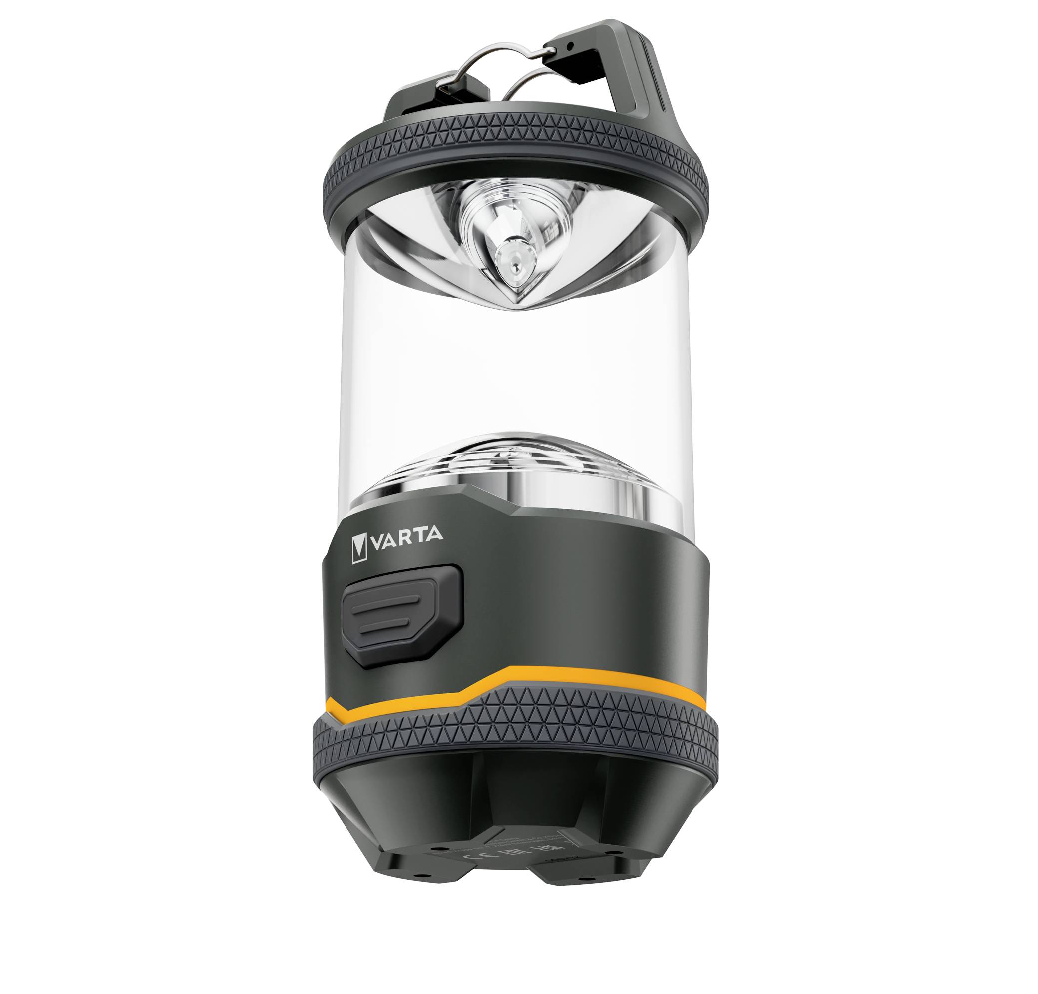 Varta 16550101111 Outdoor-Sportlaterne L10 4AA ohne Batterien LED campingový lampáš 170 lm na batérie 262 g čierna, žltá-1