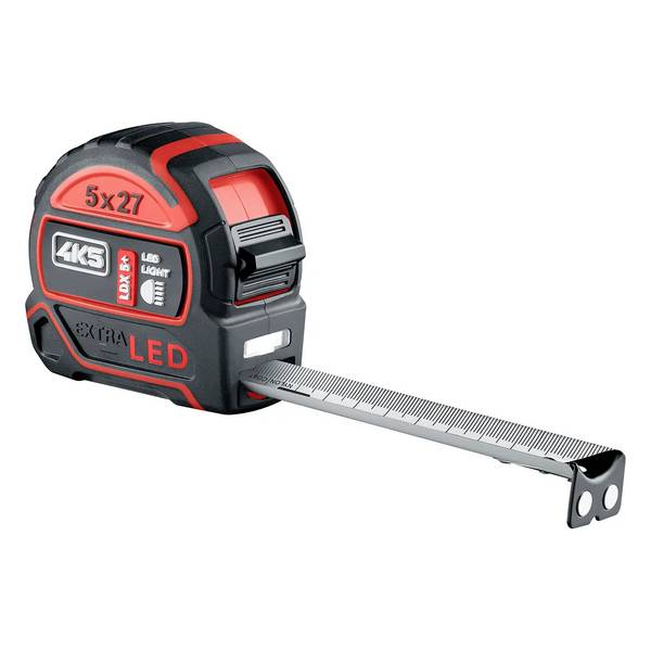 4K5 Tools LDX 5+ 606.110-5 zvinovací meter  vr. vreckového svietidla 5 m ocel, ABS