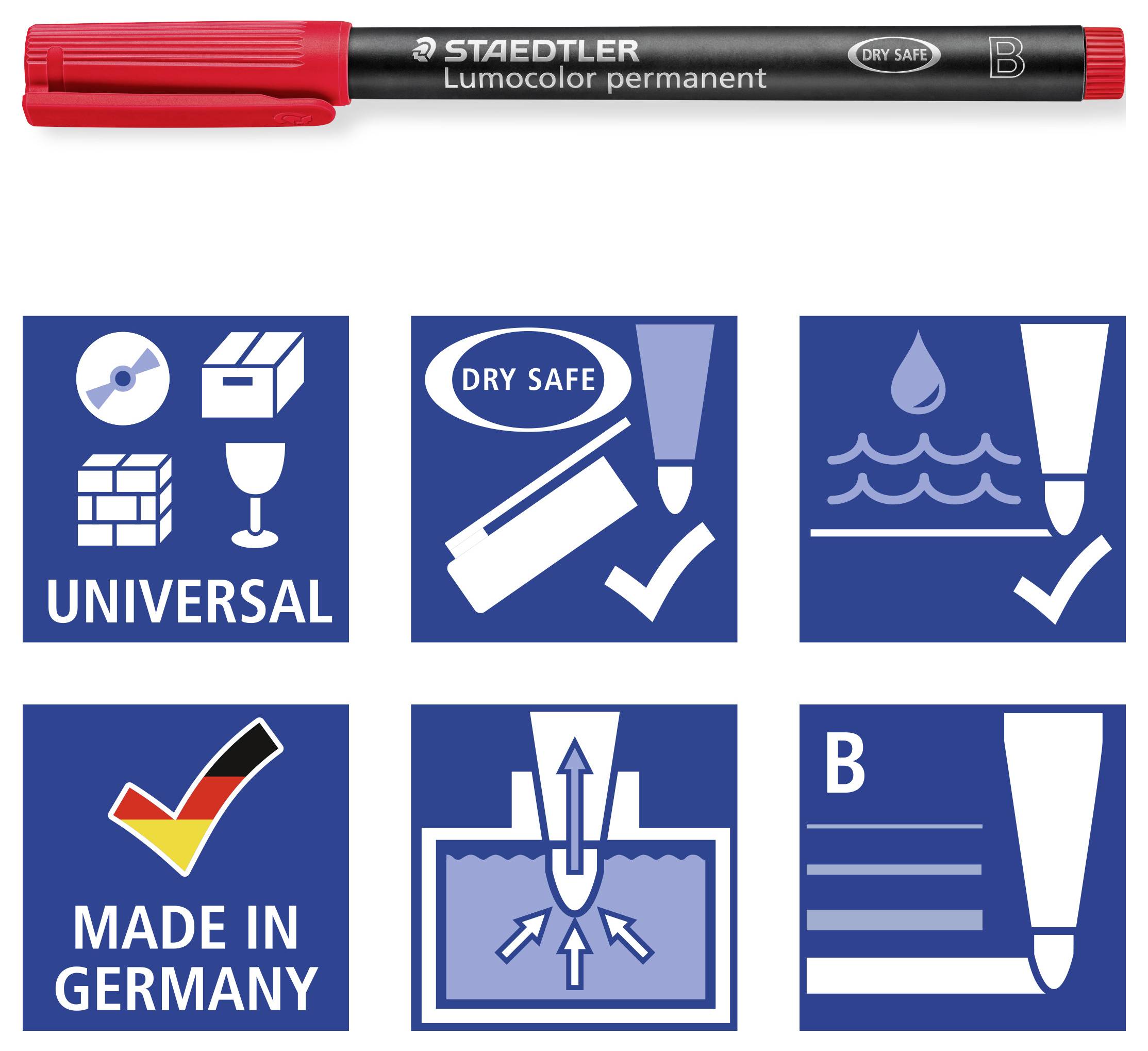 Staedtler popisovač fóliou Folienstift Lumocolor perm B sw 314-9 čierna-2