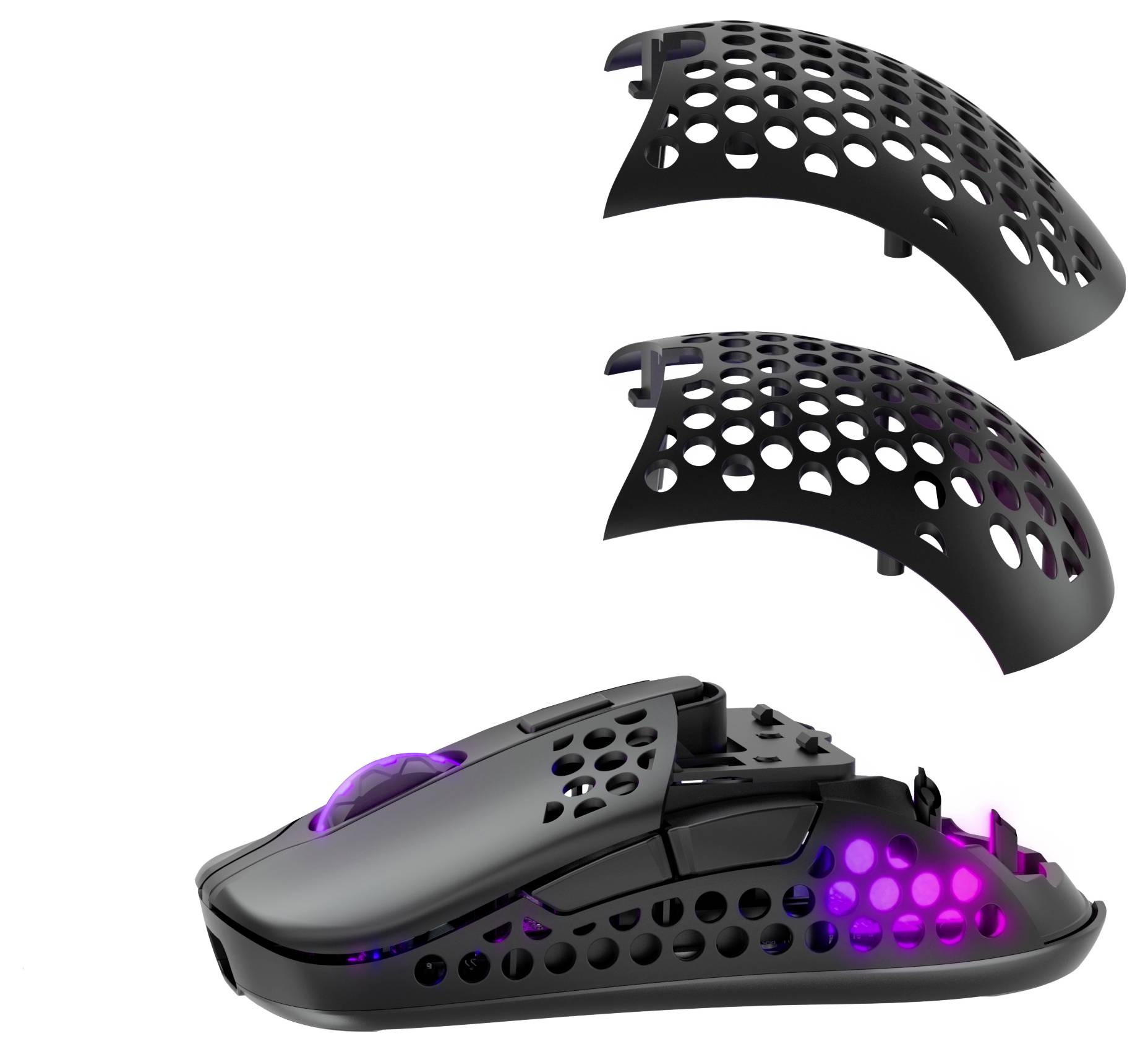 Cherry XTRFY M42 Wireless RGB optická myš, prenos bezdrôtový, 19000 dpi, biela-21