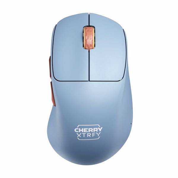 Cherry XTRFY M64 Wireless, Blue optická myš, prenos bezdrôtový, 5 tlačidlo