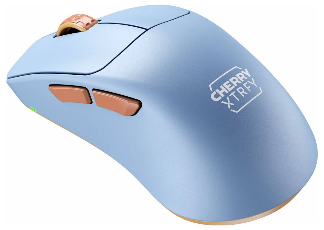 Cherry XTRFY M64 Wireless, Blue optická myš, prenos bezdrôtový, 5 tlačidlo-3