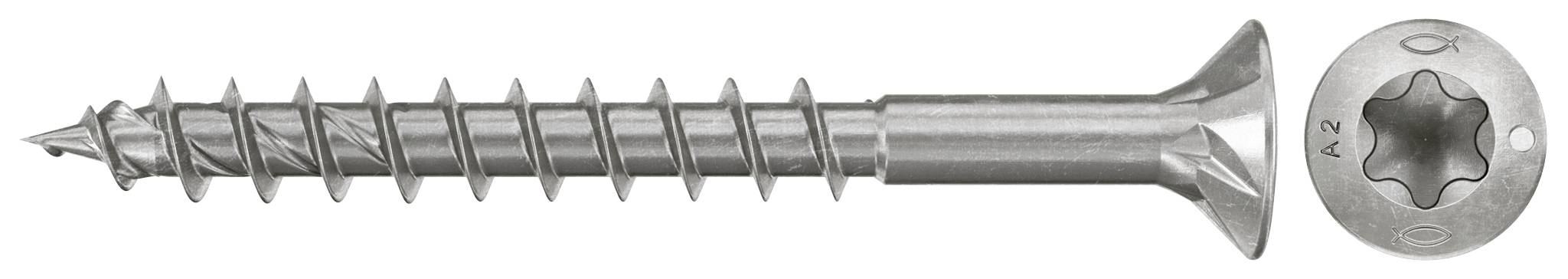 Fischer 574070 Spaanplaatschroef 3.5 mm 35 mm TX RVS 200 stuk(s)