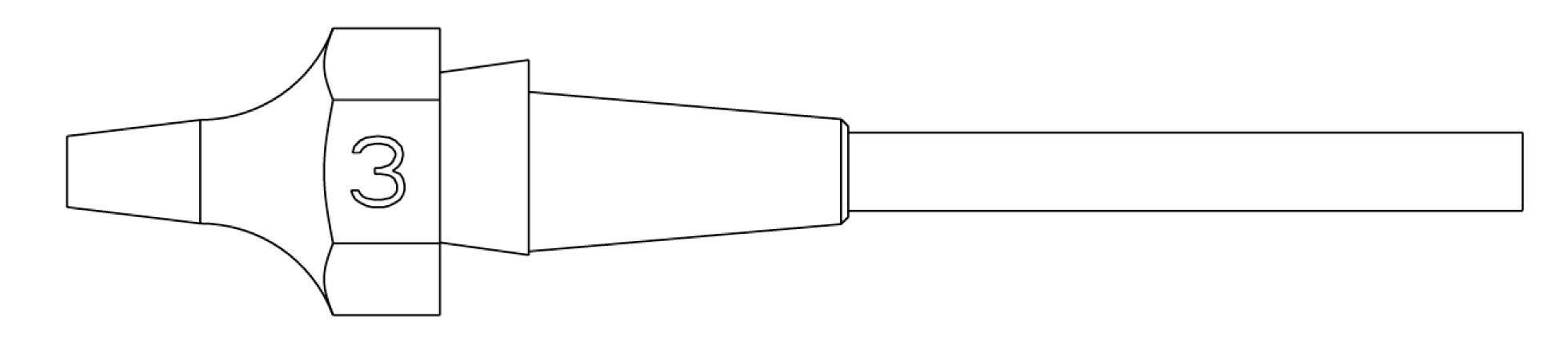 Weller XDSL 3 SAUGD&Uuml;SE &Oslash;1,0X&Oslash;2,3 L=10,5MM VERP. Zuigmond 1 stuk(s)