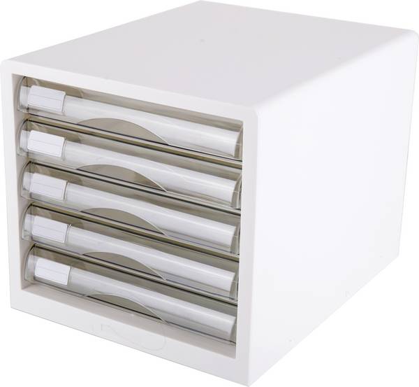 DELI  D360202 box so zásuvkami  DIN A4 Počet zásuviek: 5