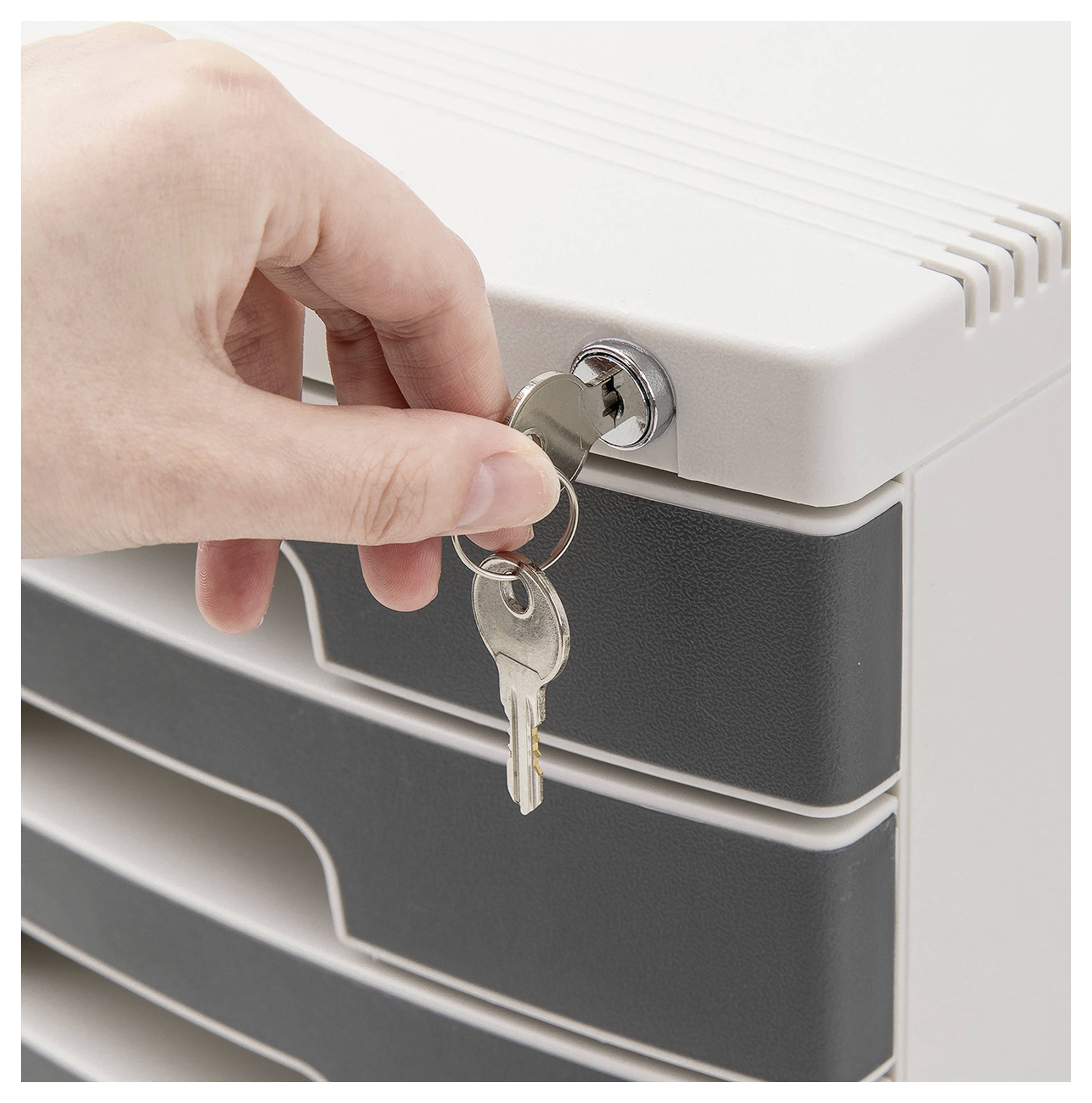 DELI D362582 box so zásuvkami DIN A4 Počet zásuviek: 5-7