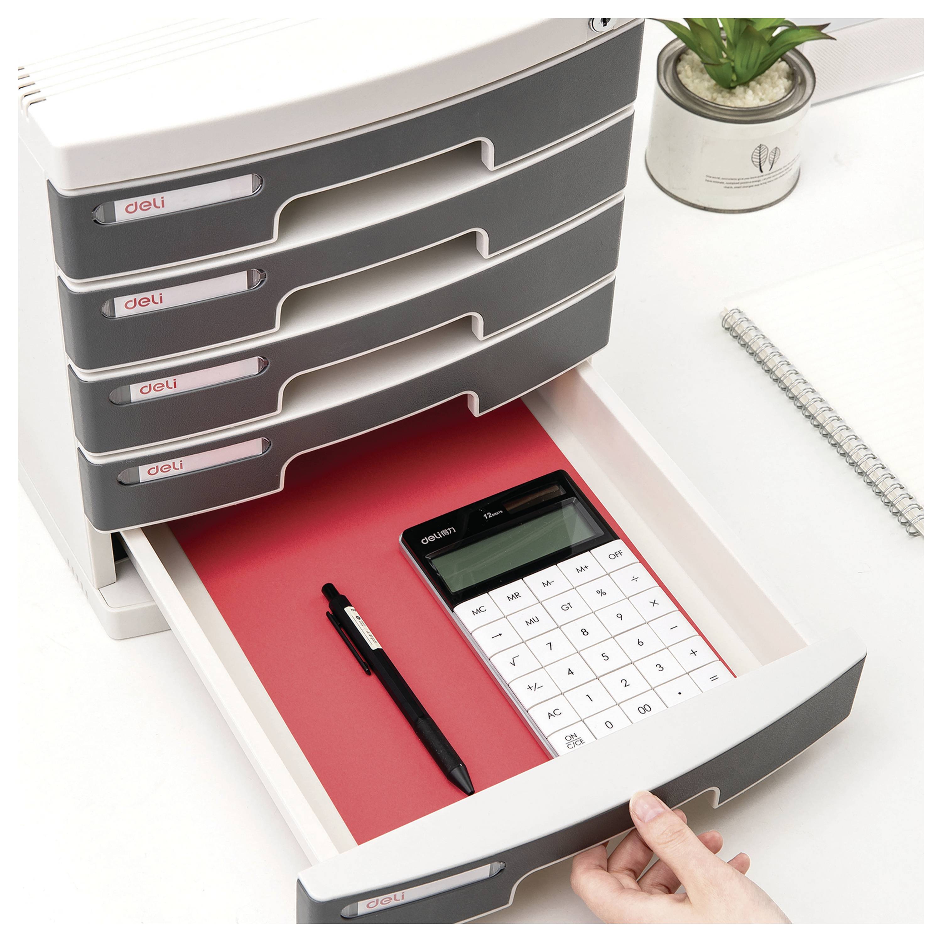 DELI D362582 box so zásuvkami DIN A4 Počet zásuviek: 5-9