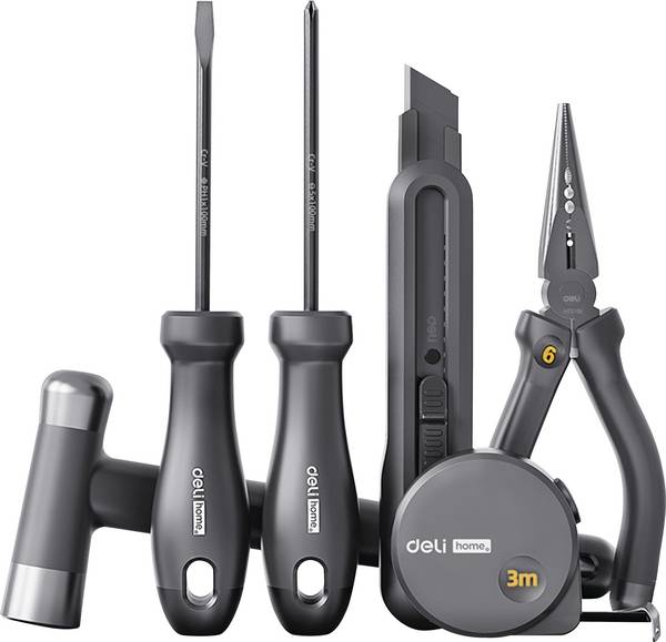 DELI EHT0006 sada náradia pre údržbára, univerzálny, v skladovacom boxe, D895285