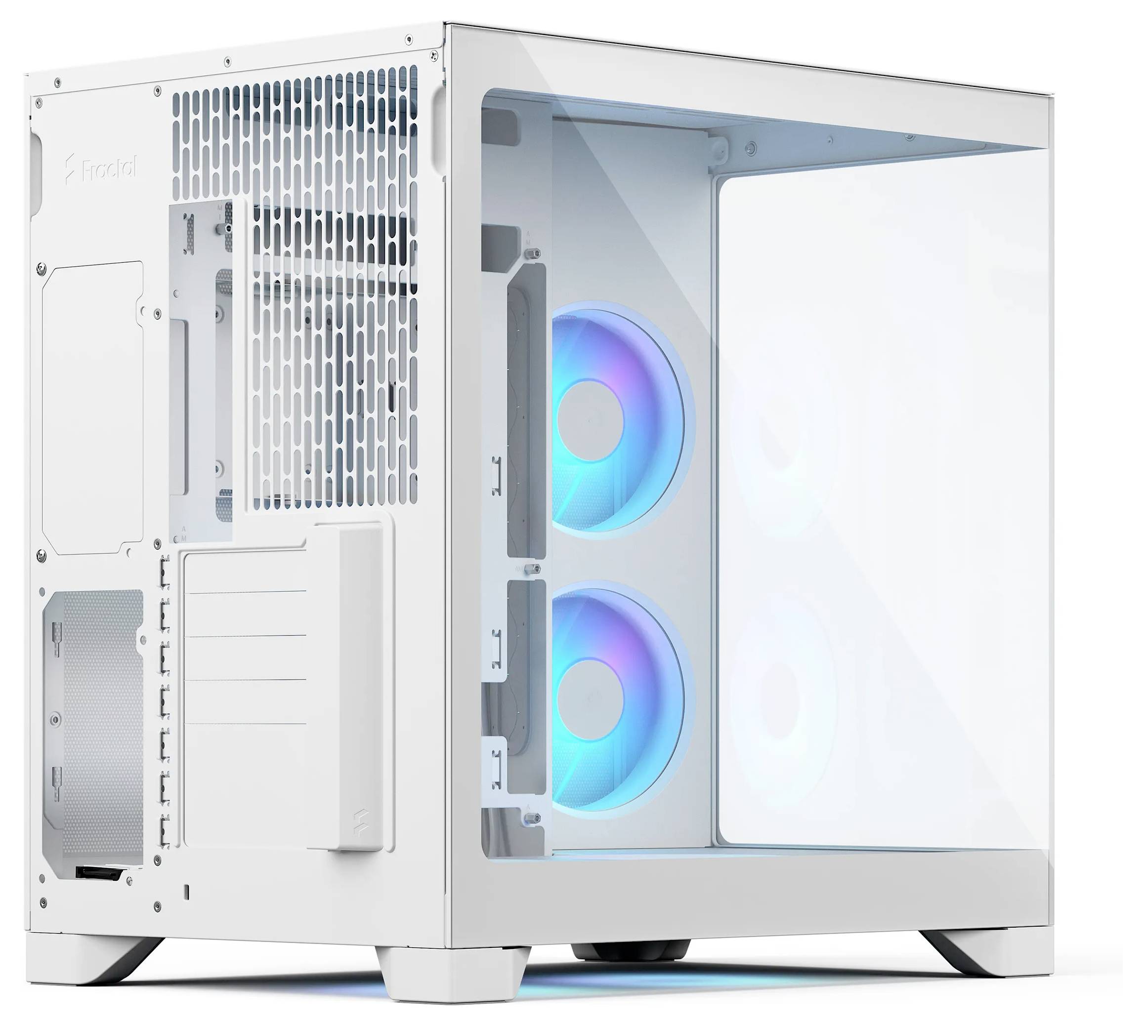 Fractal Design Geh Pop 2 Vision White RG midi tower PC skrinka biela 4 predinštalované LED ventilátory, prachový filter,-16