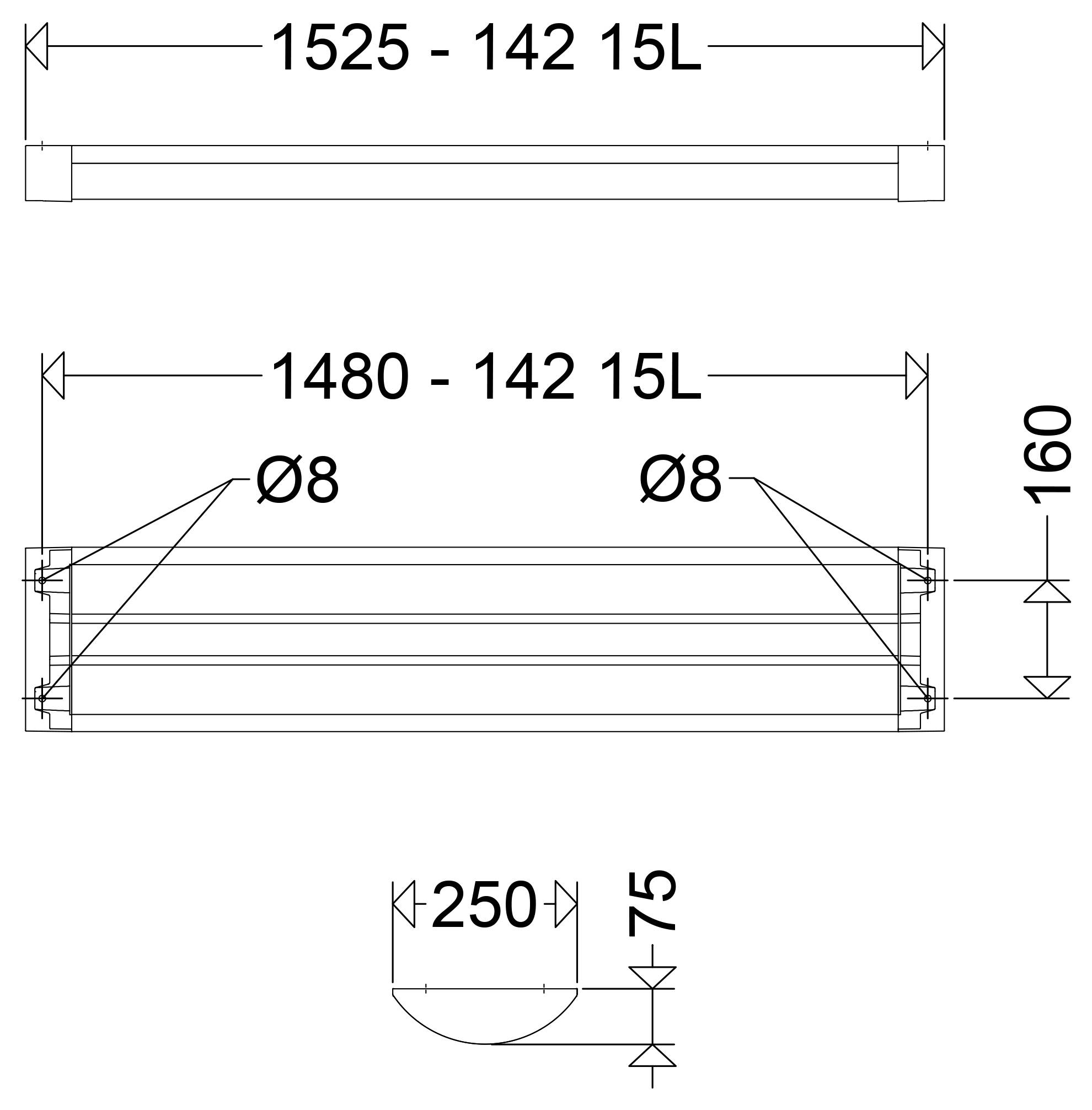 Schuch 142 15L60 Odolné LED svietidlo LED 42 W biela biela-1