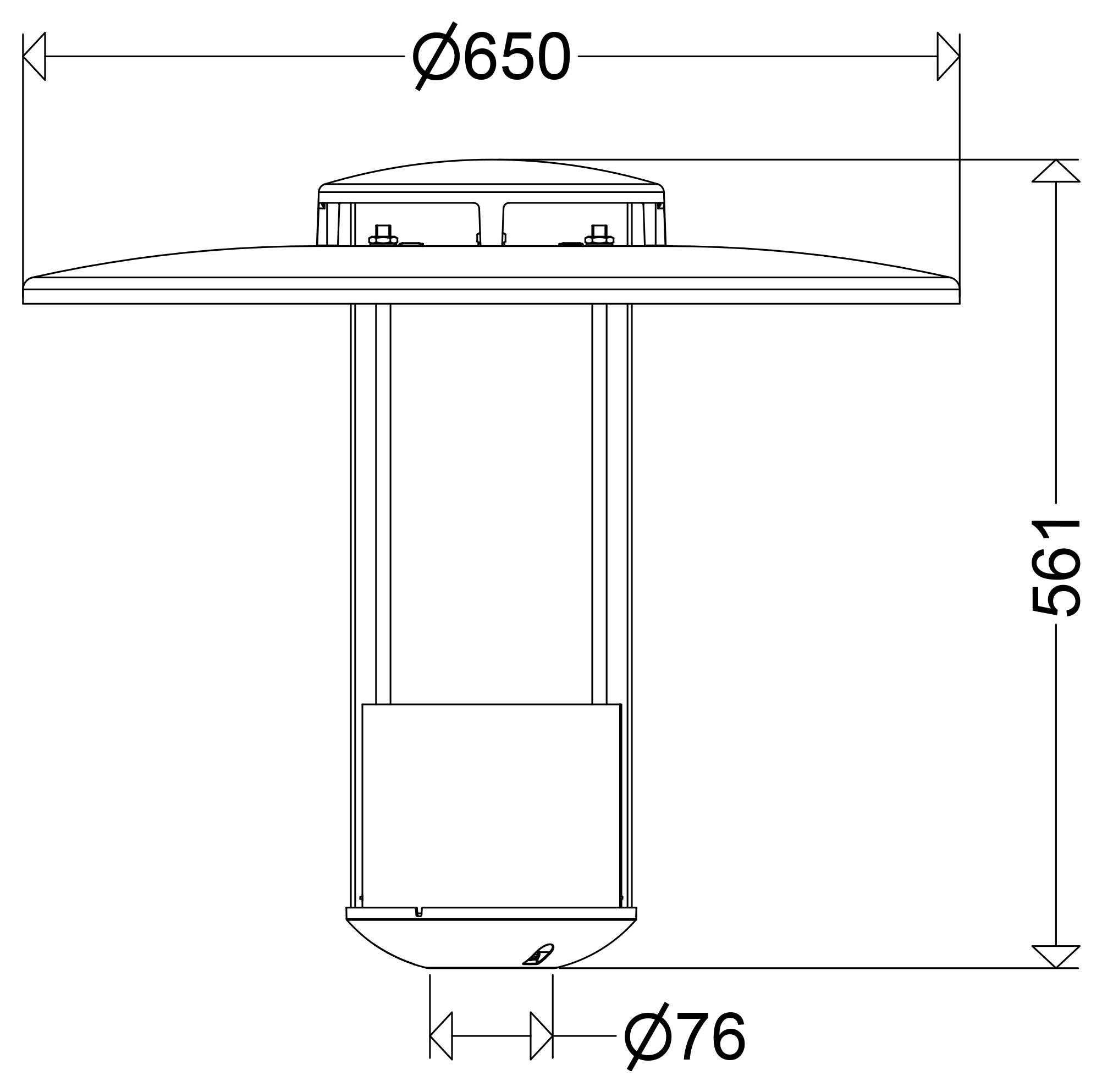 Schuch 556 1602 G2 556000005 Horné LED svetlo LED 25 W sivá-1