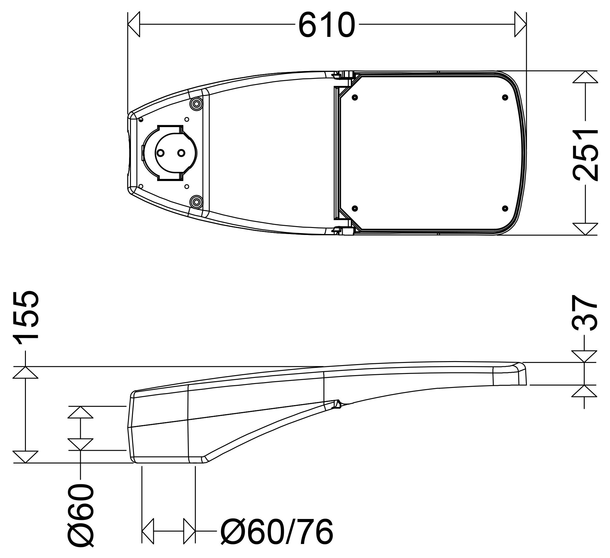 Schuch 48 L50 VARIO 730 480010701 Horné/bočné LED svetlo LED 35 W sivá-1