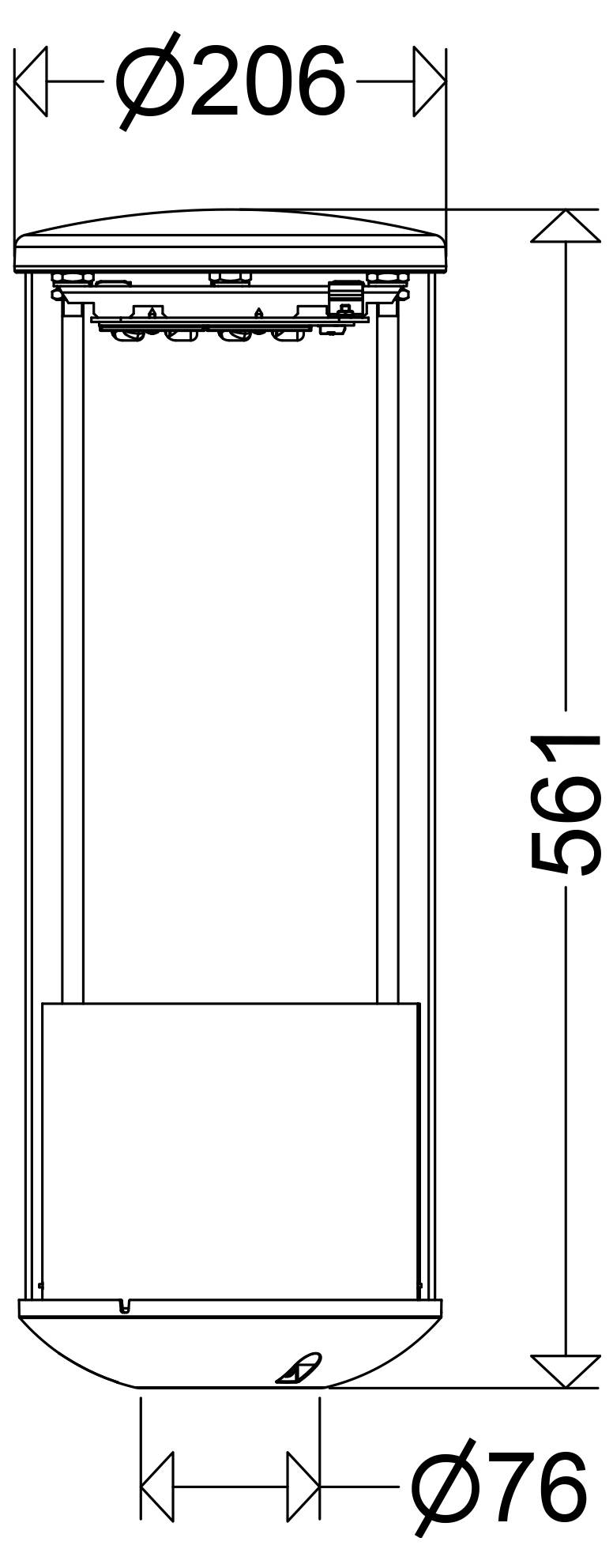 Schuch 558 1603R G2 558010012 Horné LED svetlo LED 35 W sivá-1
