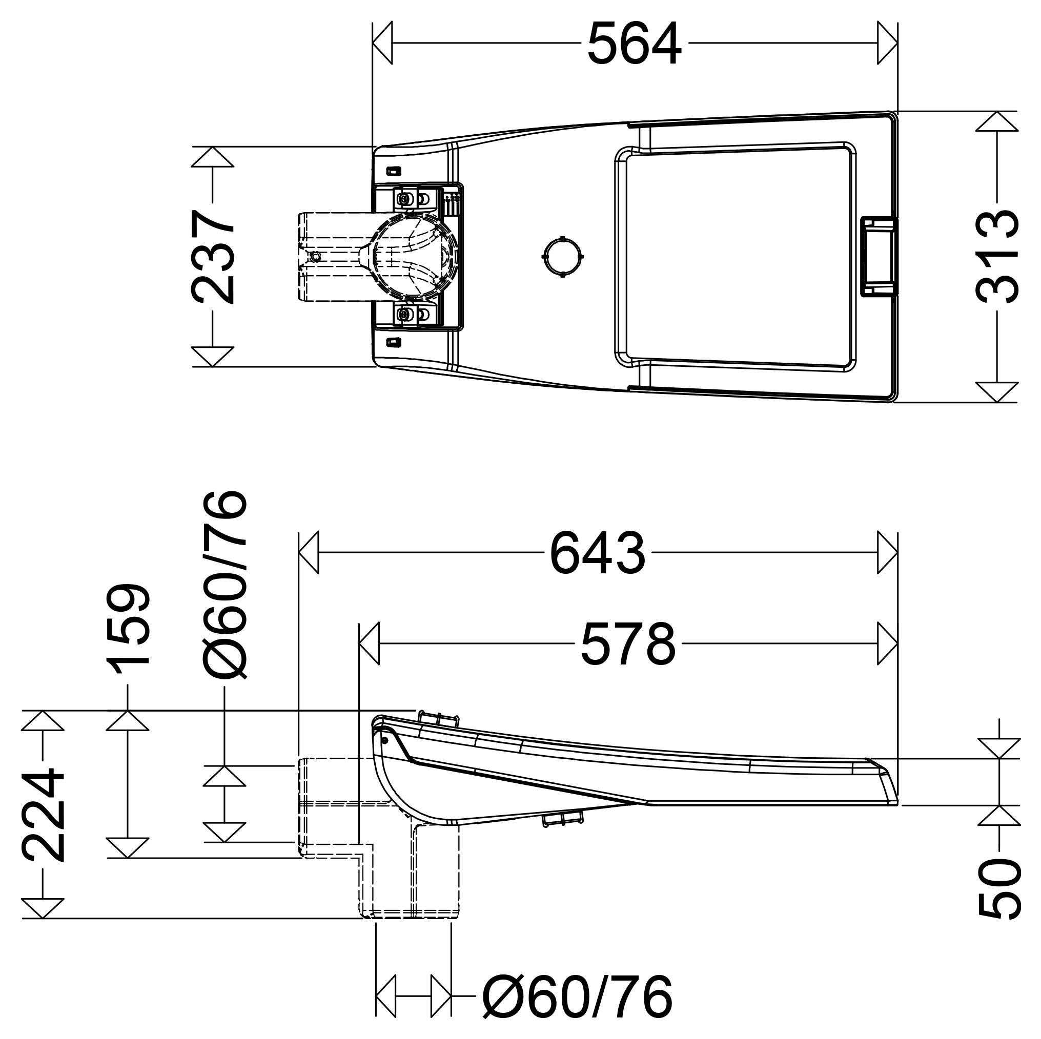 Schuch 51 1603 730 RFLOU 510030022 Horné/bočné LED svetlo LED 35 W sivá-1