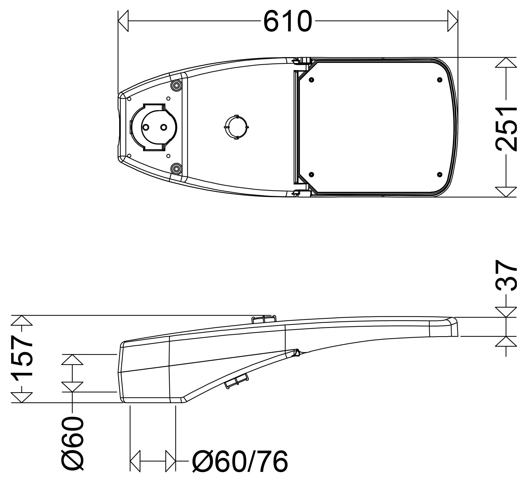 Schuch 48 0803 730 RFLOU 480040066 Horné/bočné LED svetlo LED 18 W sivá-1