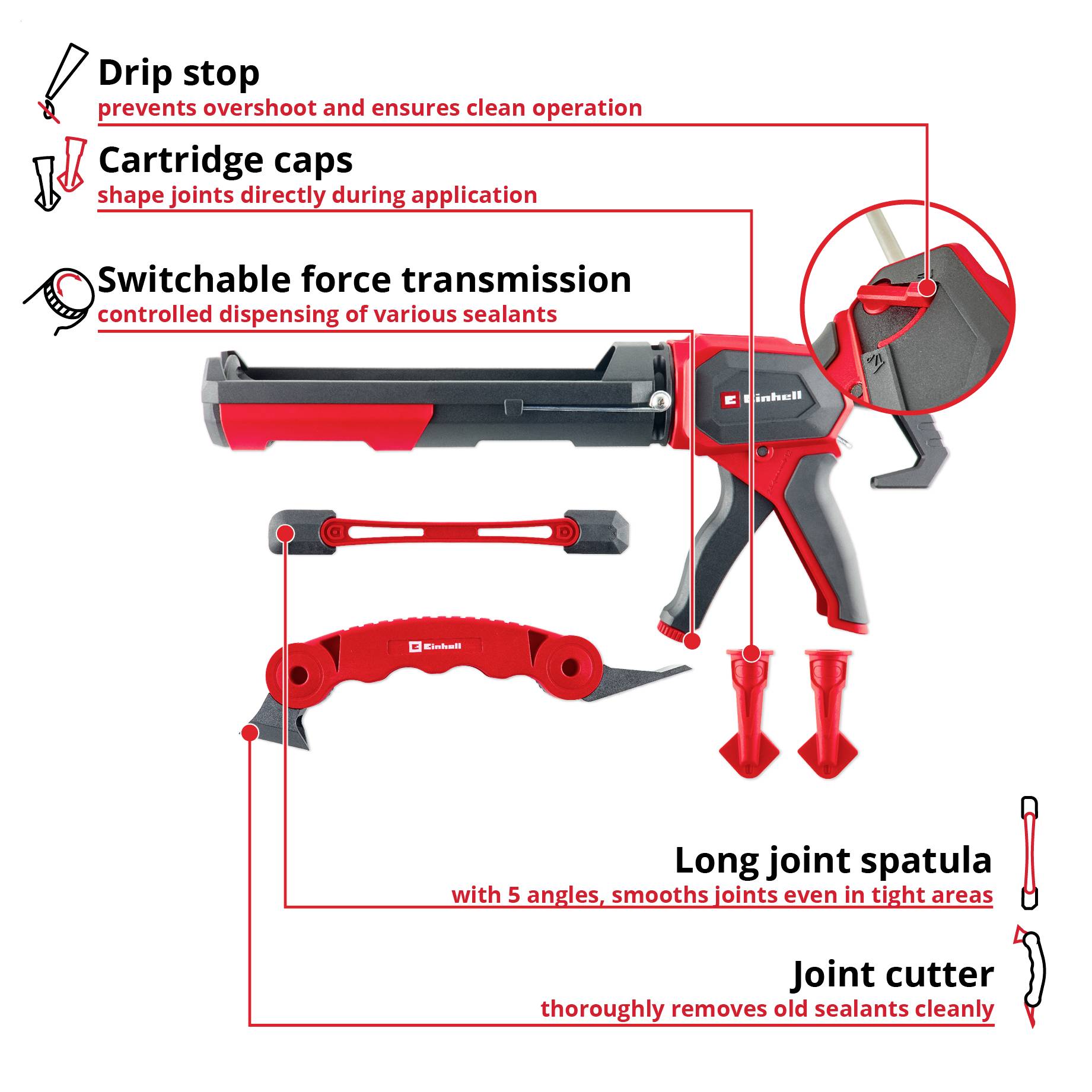 Einhell Profi 461011 Vytláčacia pištoľ mechanický-2