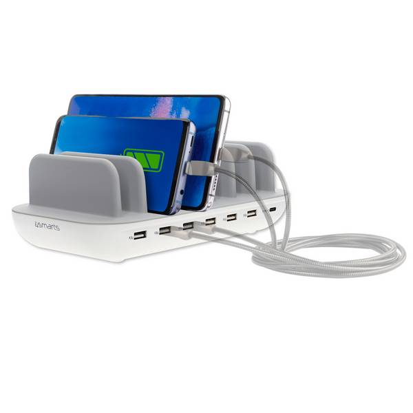 4Smarts  Stolová nabíjačka do interiéru, 7 x 1x USB-C®, 6x USB-A, 462310