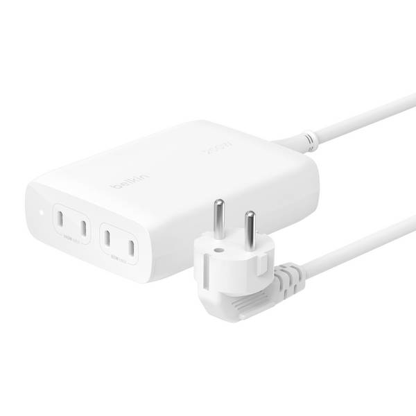 Belkin  USB nabíjačka do interiéru, 4 x 4x USB-C®, GaN , USB Power Delivery (USB-PD), WCH015vfWH