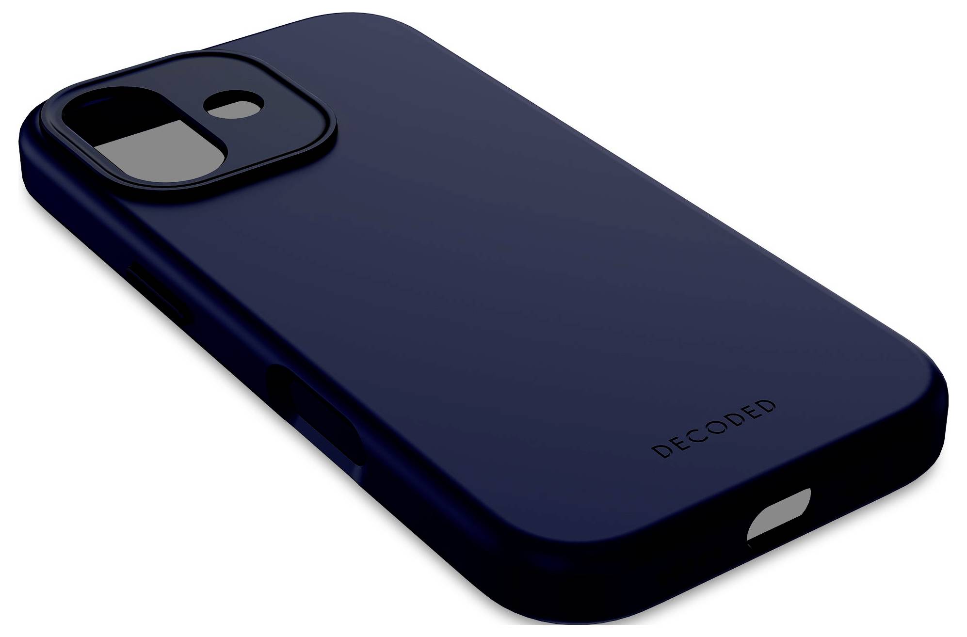 Decoded Decoded AntiMicrobial Silicone Backcover zadný kryt na mobil iPhone 17 Navy-5