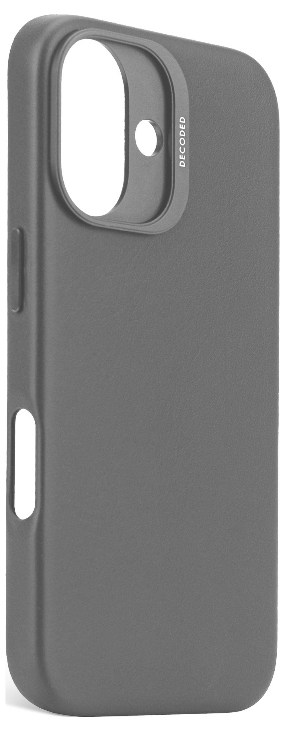 Decoded Decoded Leather Backcover iPhone 16 Blac zadný kryt na mobil iPhone 16 čierna-1