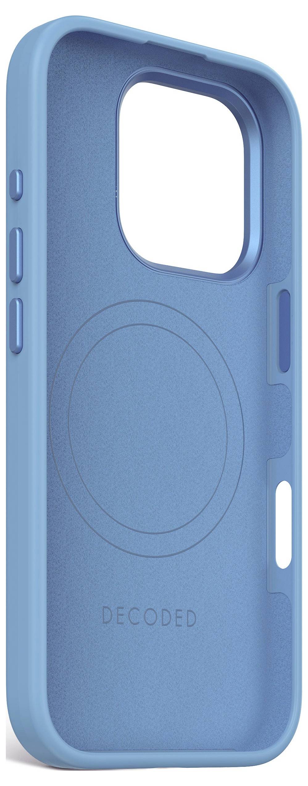Decoded Decoded AntiMicrobial Silicone Backc. iP zadný kryt na mobil iPhone 16 Pro modrá-2