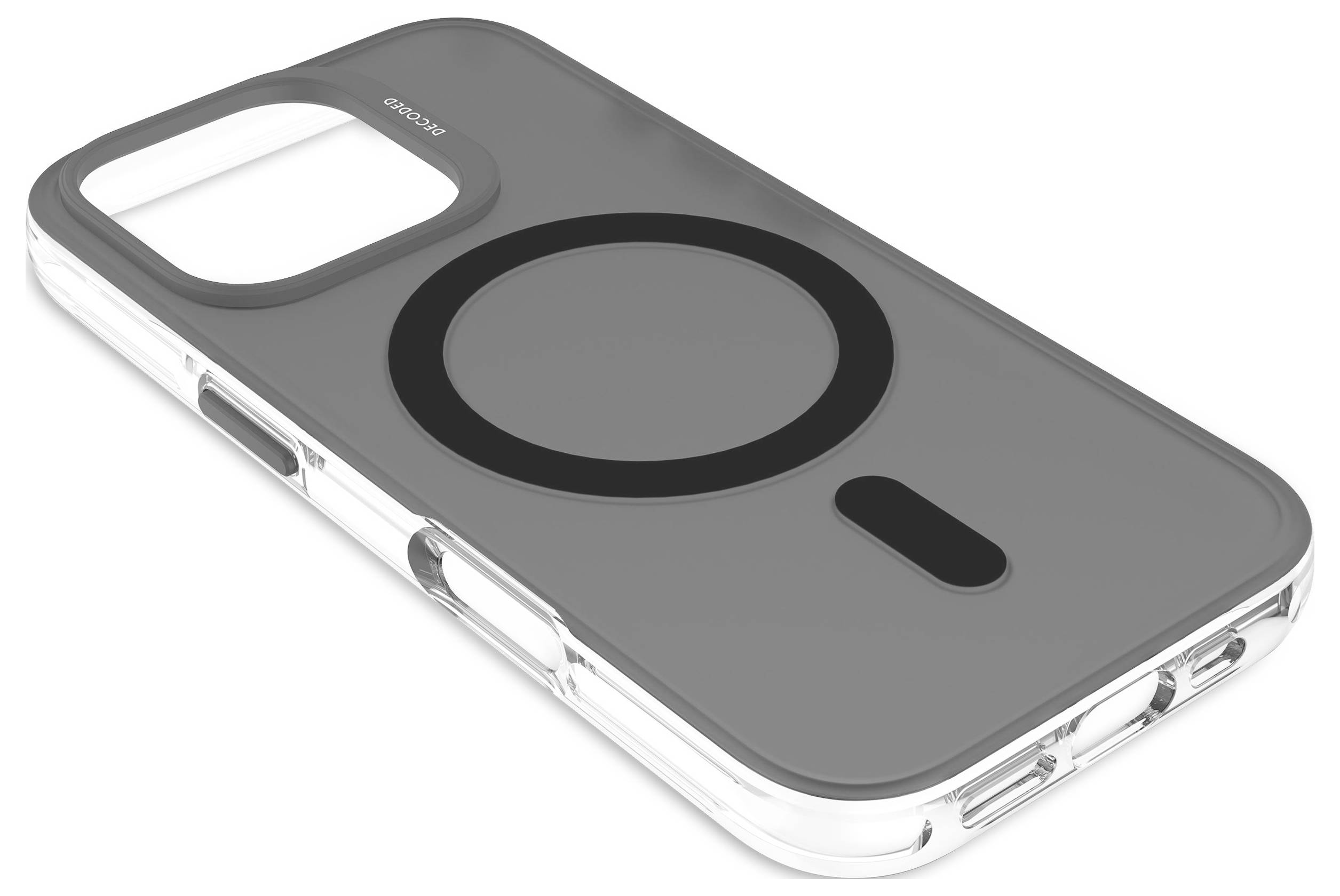Decoded Decoded Recycled Plastic Backc. iPhone 1 zadný kryt na mobil iPhone 16 Pro čierna, priehľadná-5