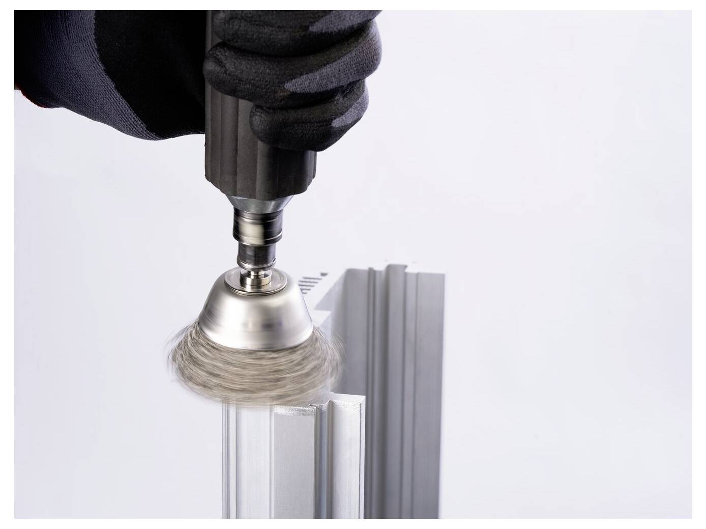 PFERD TOOLS PFERD TOOLS INOX-TOTAL Kefa na hrnce, nepletená, RBUIT Ø50 mm, driek Ø6 mm, drôt z nehrdzavejúcej ocele Ø0,3-2