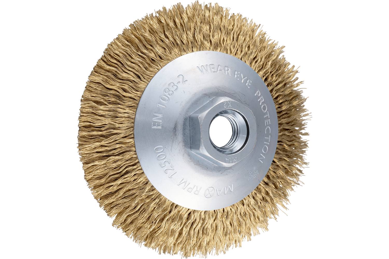 PFERD TOOLS PAARD TOOLS Kegelborstel niet gezoomd KBU &Oslash; 100x10mm M14 messing stalen draad-&Oslash; 0,20 mm haakse slijper POS KBU 10010/M14 LIT STM 0,20 43316007 1