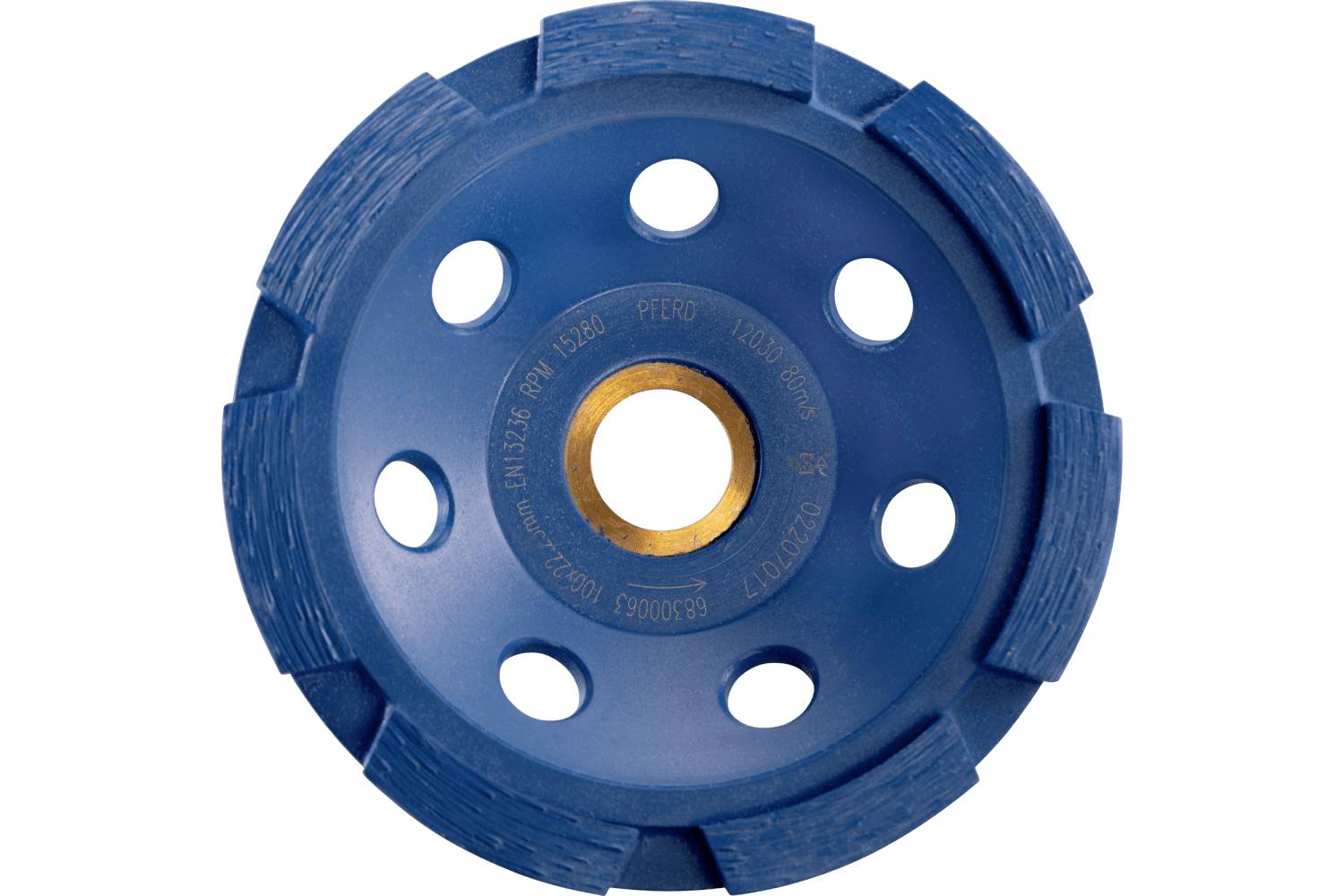 PFERD TOOLS 68300063 PAARD TOOLS diamant plaat DCW 1R 100x6x22,23 mm voor het egaliseren van beton en uitstrijkjes Diameter 100 mm