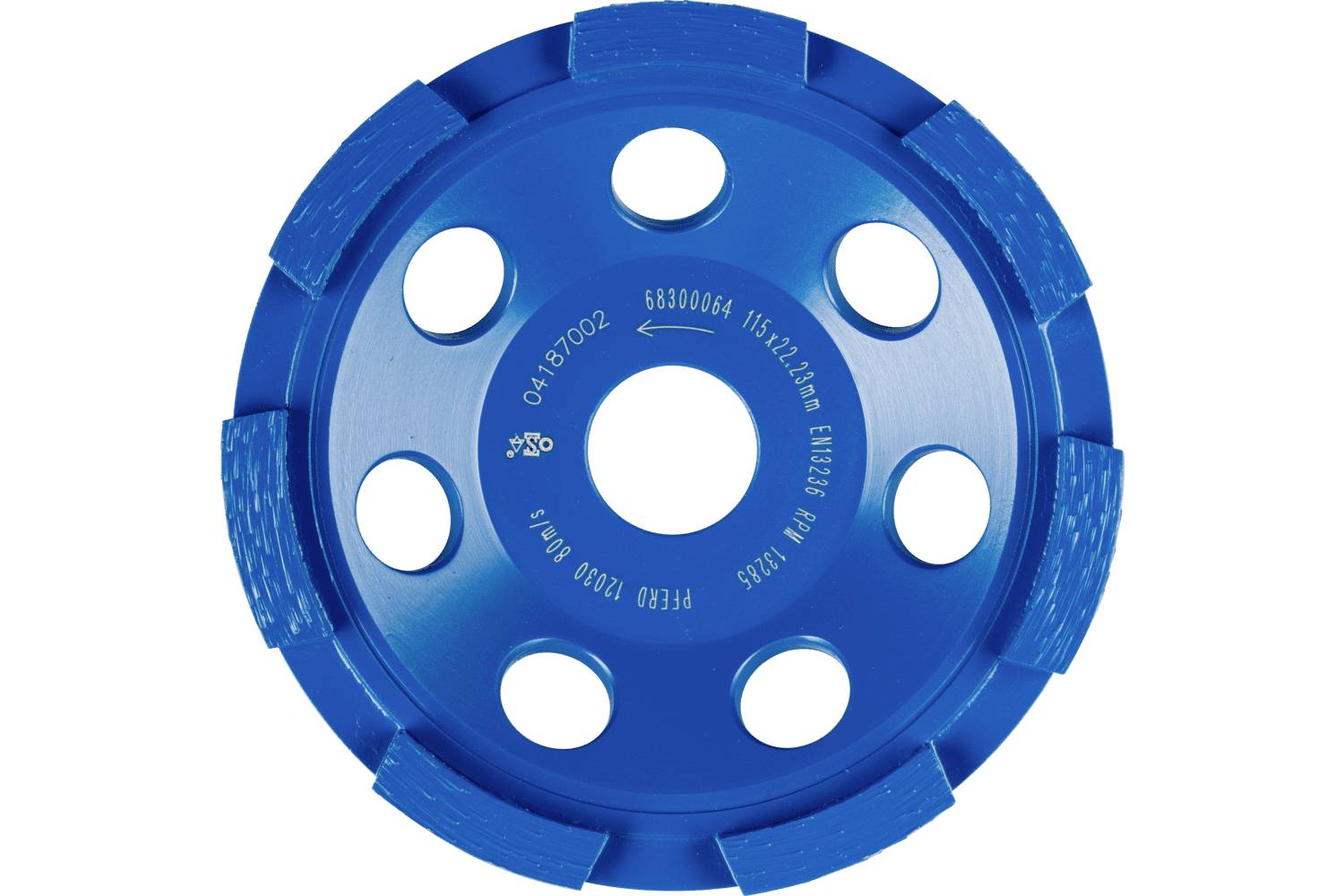 PFERD TOOLS 68300064 PAARD TOOLS diamant plaat DCW 1R 115x6x22,23 mm voor het egaliseren van beton en uitstrijkjes Diameter 115 mm