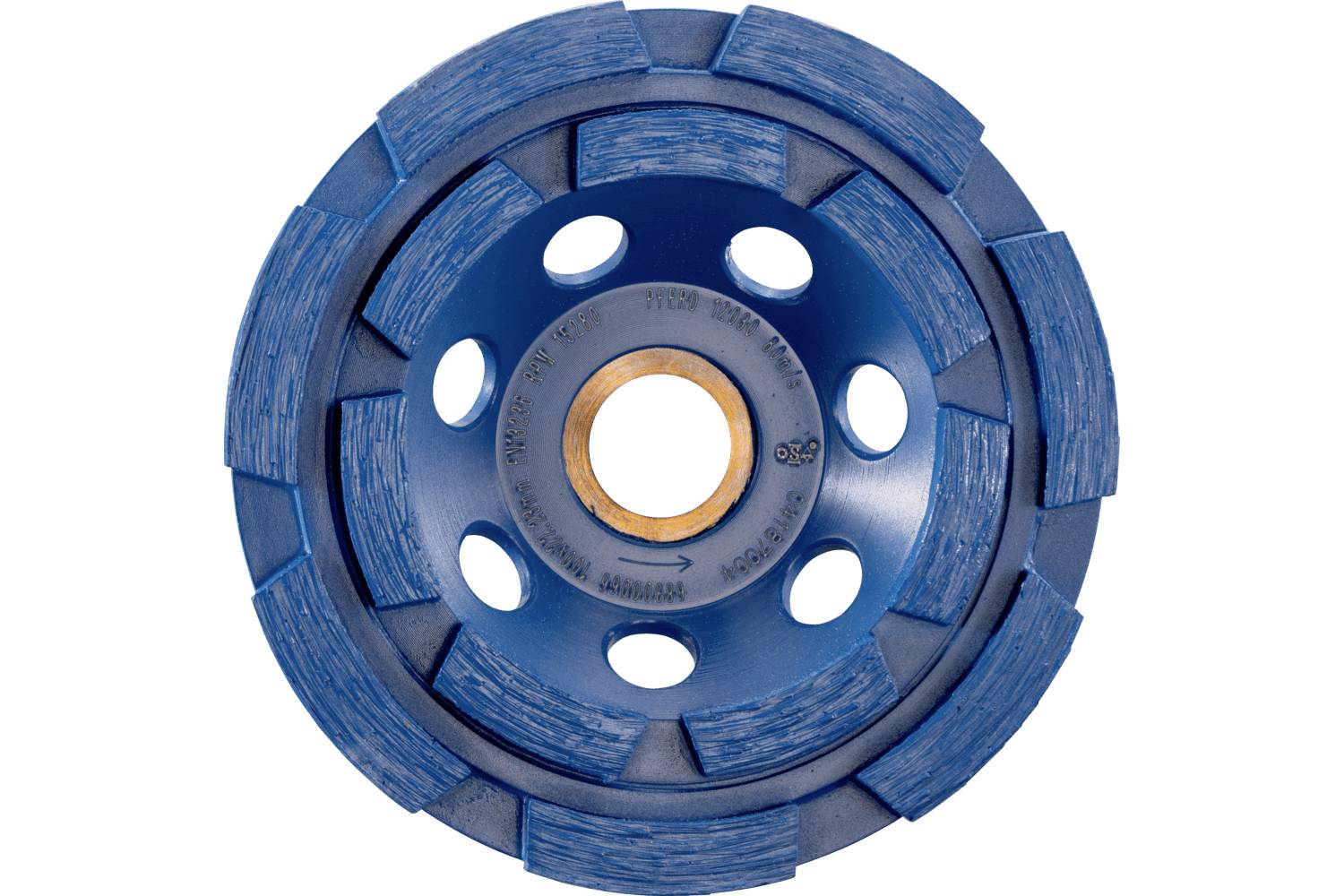 PFERD TOOLS 68300066 PAARD TOOLS diamant-plaat DCW 2R 100x6x22,23 mm voor het egaliseren van beton en uitstrijkjes Diameter 100 mm