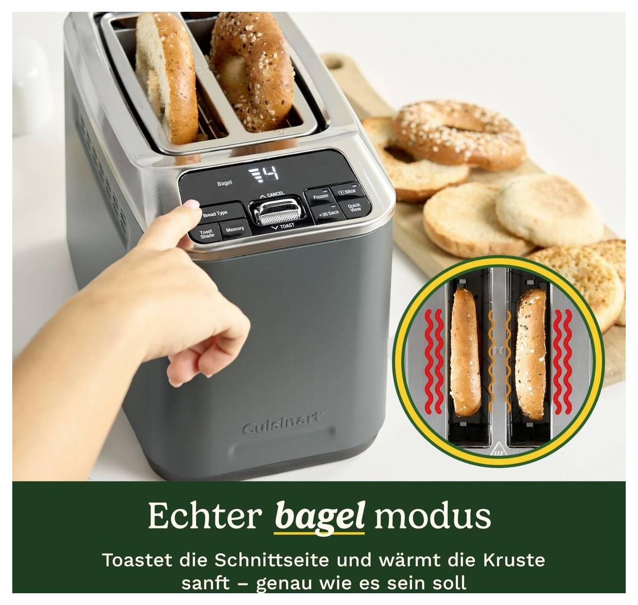 Cuisinart CPT525DE hriankovač sivá-7