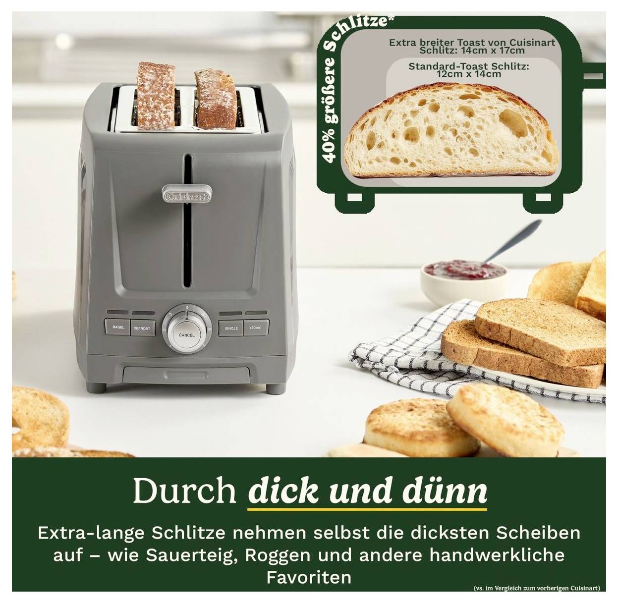 Cuisinart CPT1200E hriankovač sivá, strieborná-3