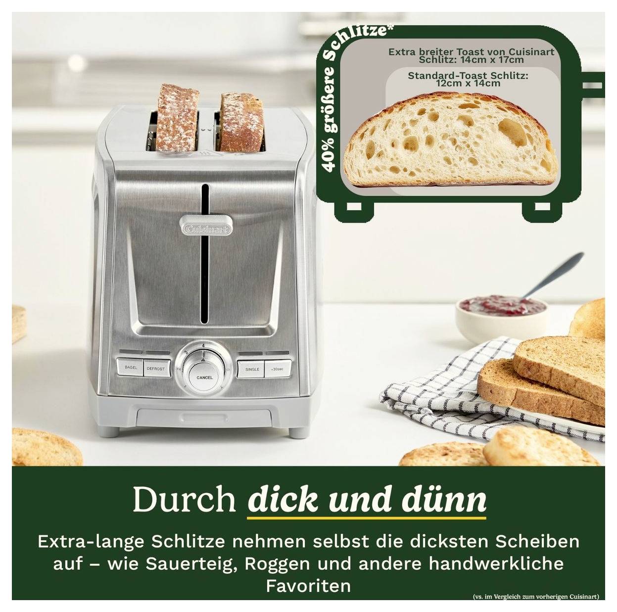 Cuisinart CPT1600E hriankovač strieborná-3