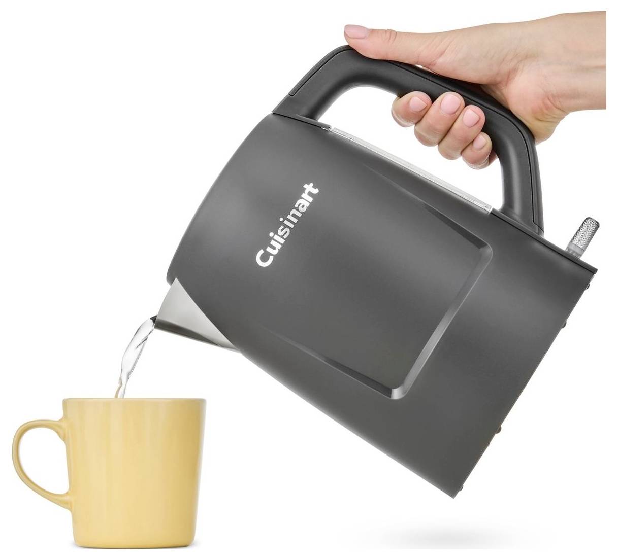 Cuisinart JK1200E rýchlovarná kanvica, bez BPA, Kamenná šedá, JK1200E-1