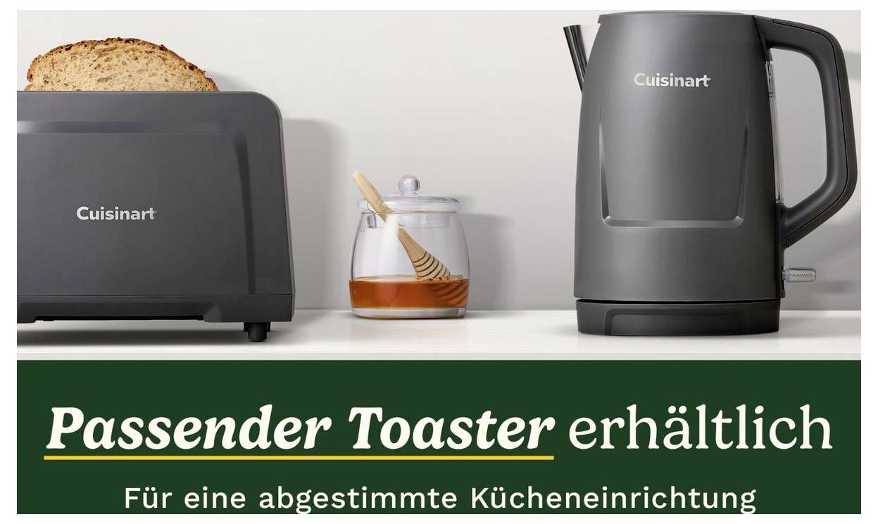 Cuisinart JK1200E rýchlovarná kanvica, bez BPA, Kamenná šedá, JK1200E-7