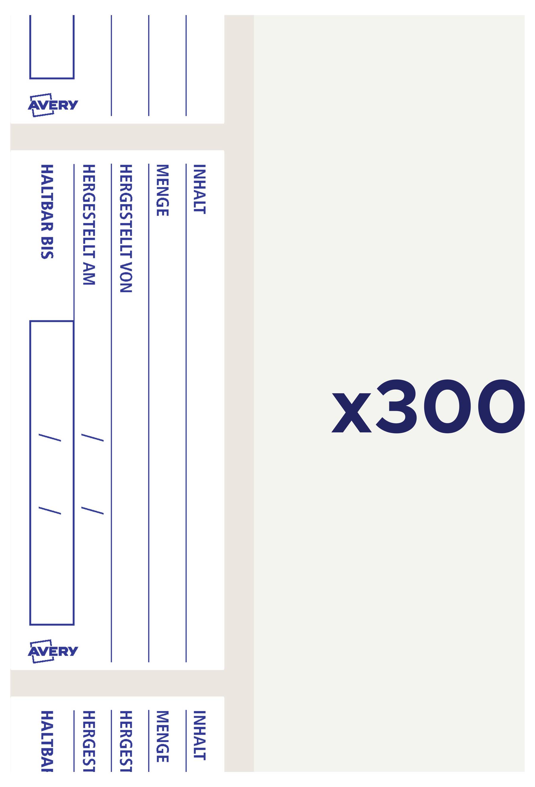 Avery-Zweckform ETIHACCP.DE 98 x 40 mm papier biela 1 ks premiestniteľné viacúčelové etikety-6