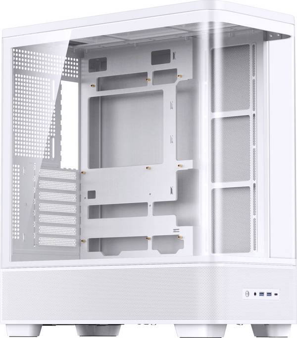 Jonsbo TK-5 midi tower PC skrinka biela bočné okno