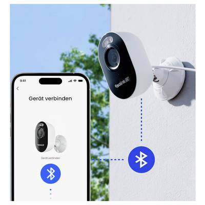 Obrazovka aplikácie smartphonu v slovenčine zobrazujúca "Pripojiť zariadenie" na párovanie bezpečnostnej kamery Reolink cez Bluetooth.