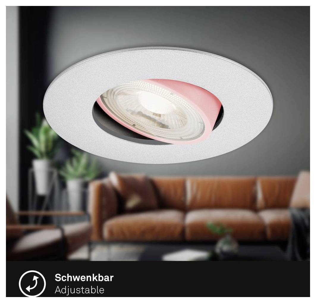 Briloner 7602034 7602034 vstavané svietidlo En.trieda 2021: F (A - G) LED LED 4.9 W chróm (matný)-2