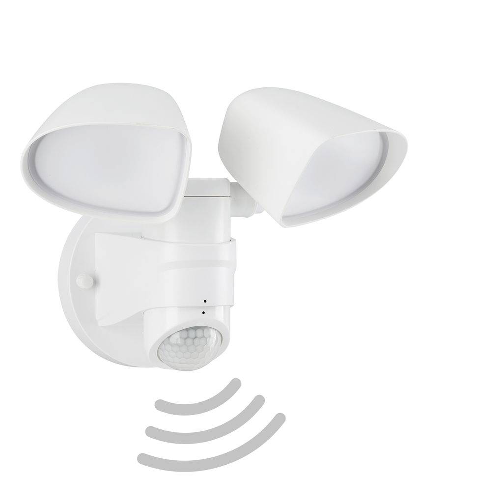 Telefunken 304606TF 304606TF LED vonkajšie nástenné osvetlenie s PIR senzorom En.trieda 2021: F (A - G) LED LED 20 W bie-0