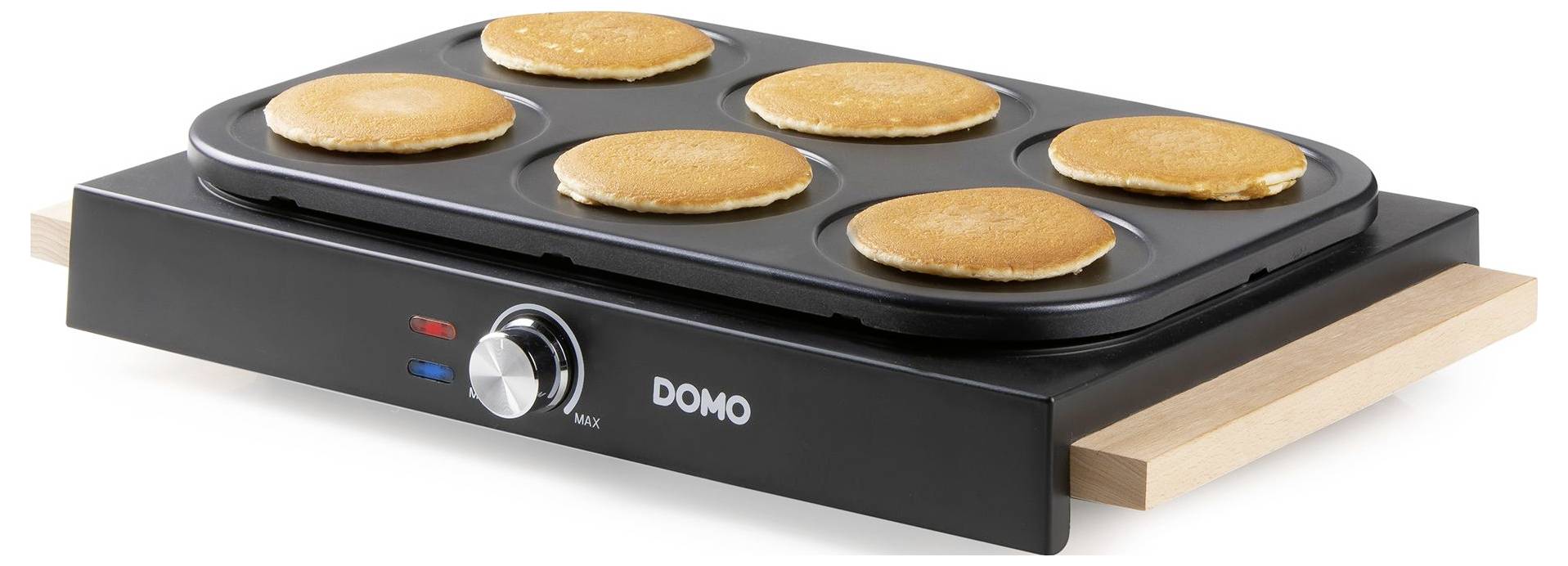 DOMO DO8717PN Palacinkovač nepriľnavý povlak, plynulý regulátor teploty, indikátor čierna-1