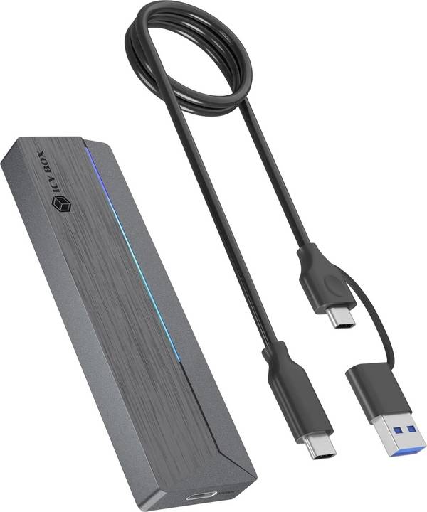 ICY BOX 61188 M.2 SSD puzdro 2230, 2242, 2260, 2280 USB-C®