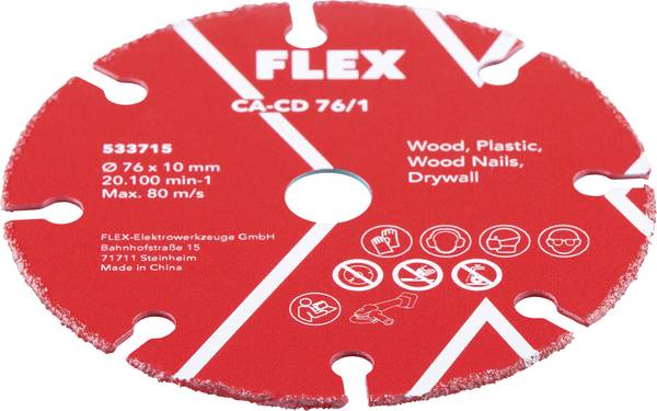 Flex CA-CD 76/1 533715 rezný kotúč rovný 76 mm 1 ks