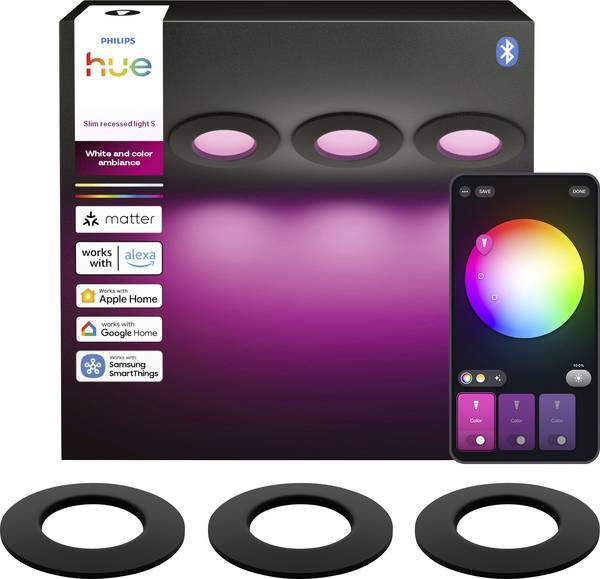 Philips Hue Hue LED vstavané svietidlo 3er-Pack  pevne zabudované LED osvetlenie 0.5 W N/A