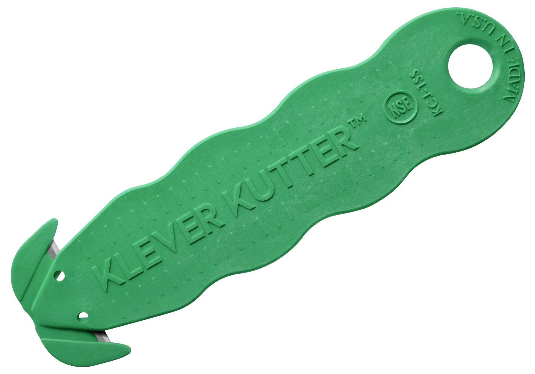 KLEVER KCJ-1SSFX Kutter NSF Food Zone™ bezpečnostný nôž zelená,10 ks KLEVER KCJ-1SSFX 10 ks-2