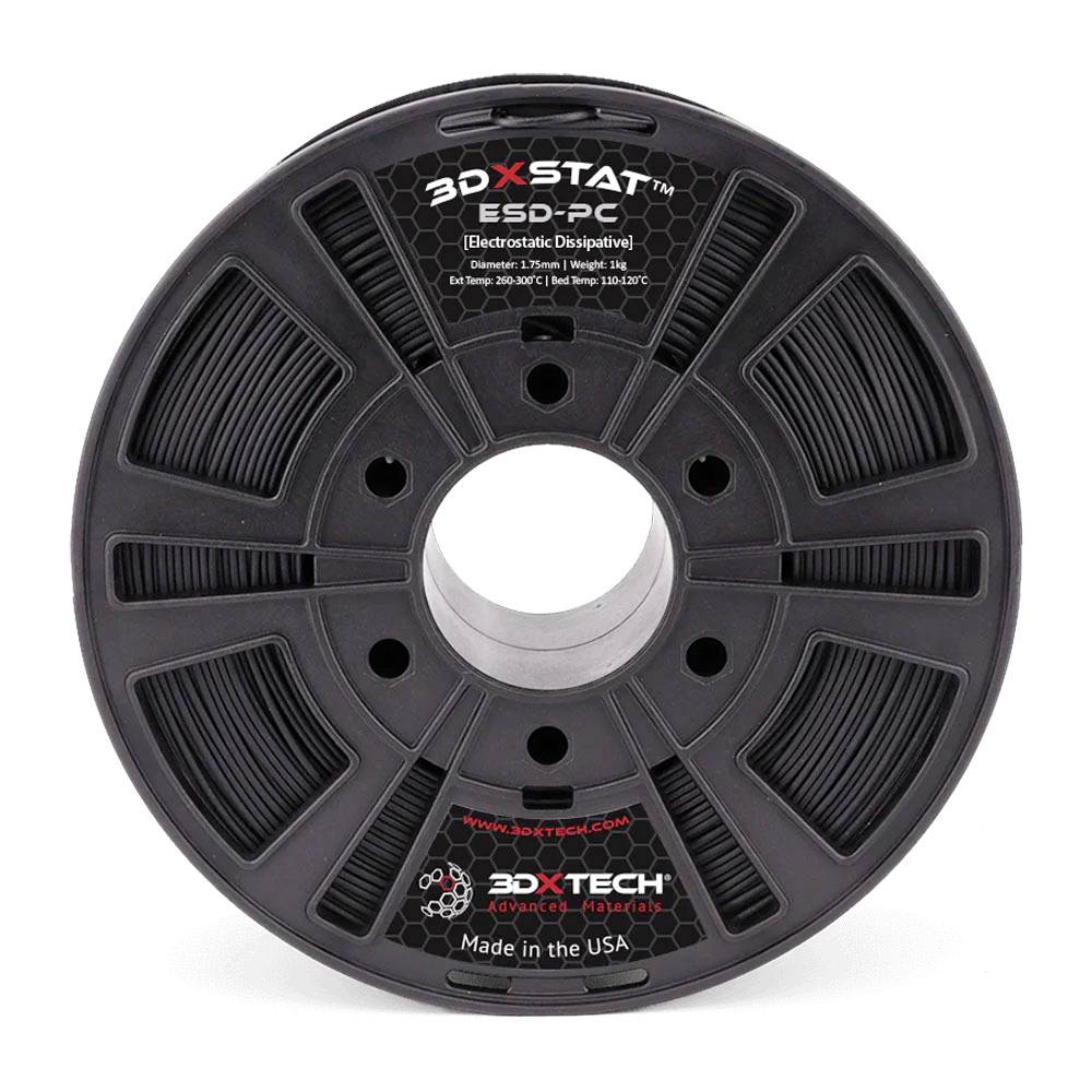 3D Xtech 022BK00A-750G 3DXSTAT Filament ESD PC ESD-veilig, Slagvast 1.75 mm 750 g Black, Zwart 1 stuk(s)