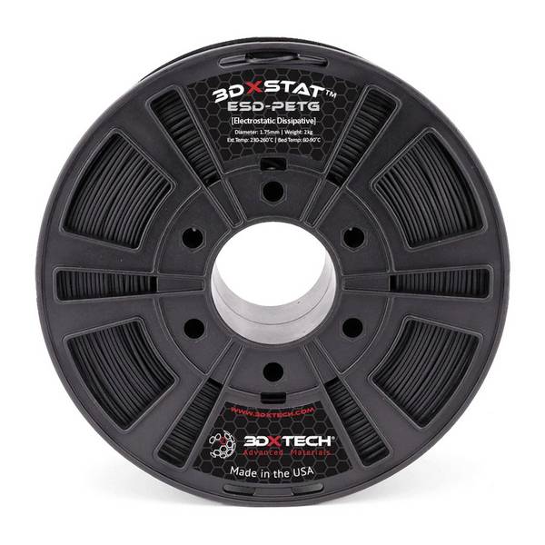 3D Xtech PTG02ES102000BK00 3DXSTAT vlákno pre 3D tlačiarne   1.75 mm 2000 g čierna, čierna  1 ks