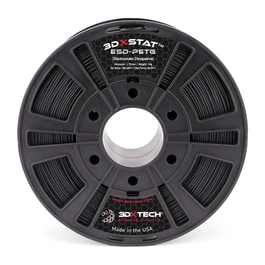 3D Xtech PTG02ES102000BK00 3DXSTAT Filament 1.75 mm 2000 g Black, Zwart 1 stuk(s)